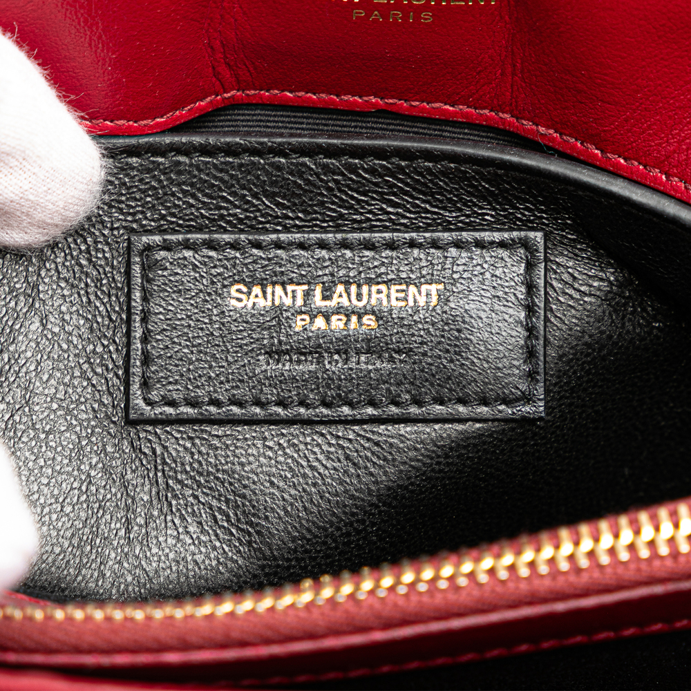 Pre-Loved Saint Laurent Small Velvet Monogram Matelasse LouLou Shoulder Bag - Picture 6 of 12